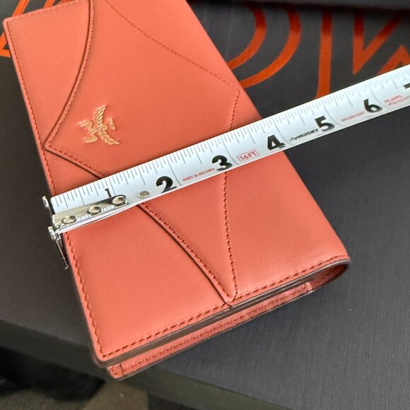 MCM Leather Wallet Purse On Removable Leather and Chain, MYL ESAK01 X7001 - Picture 14 of 16